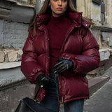 Eliza Kapucnis Töltött Parka Kabát