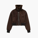 Esme Suede Rövid Bomber Dzseki