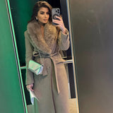 Faye Műszőrme Galléros Maxi Kabát