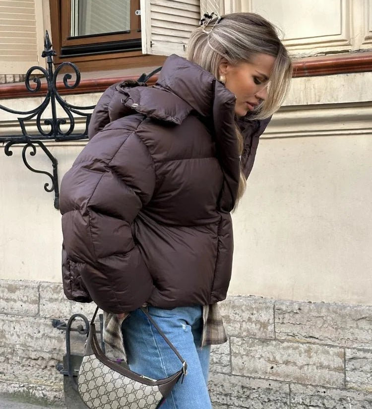 Gaia Rövid Kapucnis Pufi Kabát