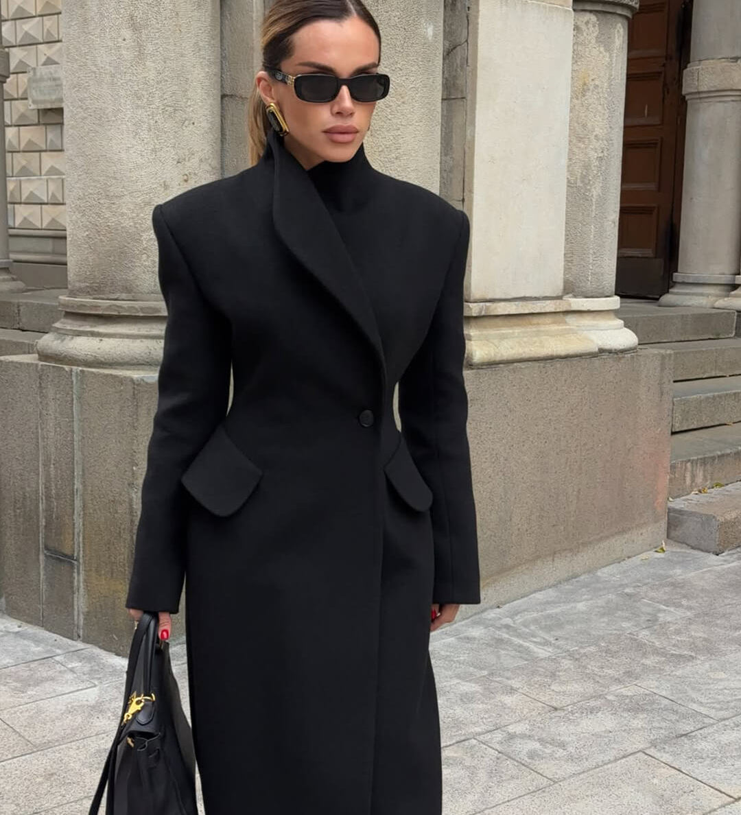 Genevieve Testre szabott Maxi Kabát