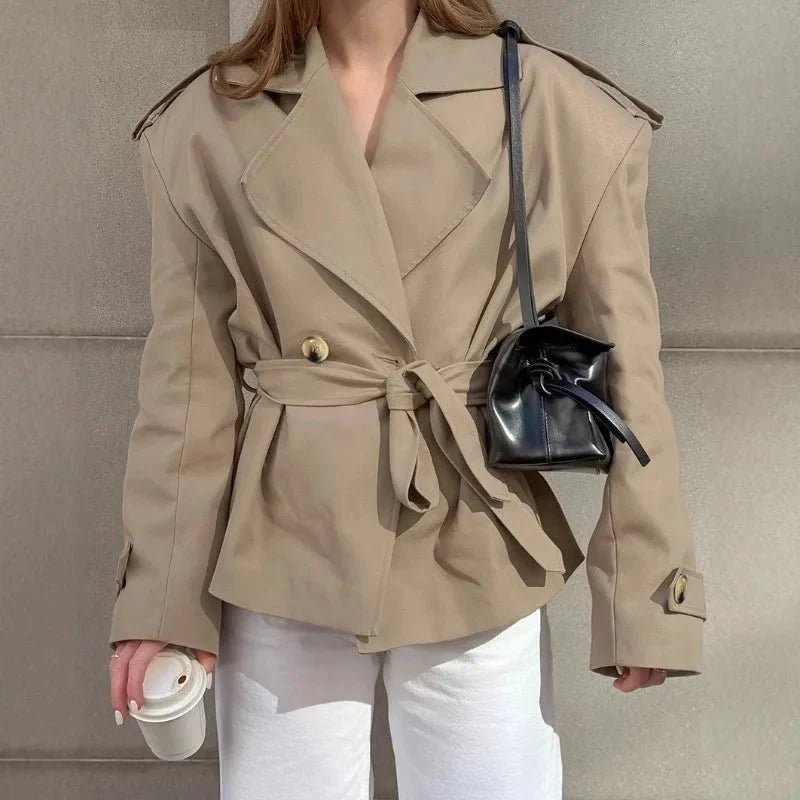 Hailey Crop Trench Kabát