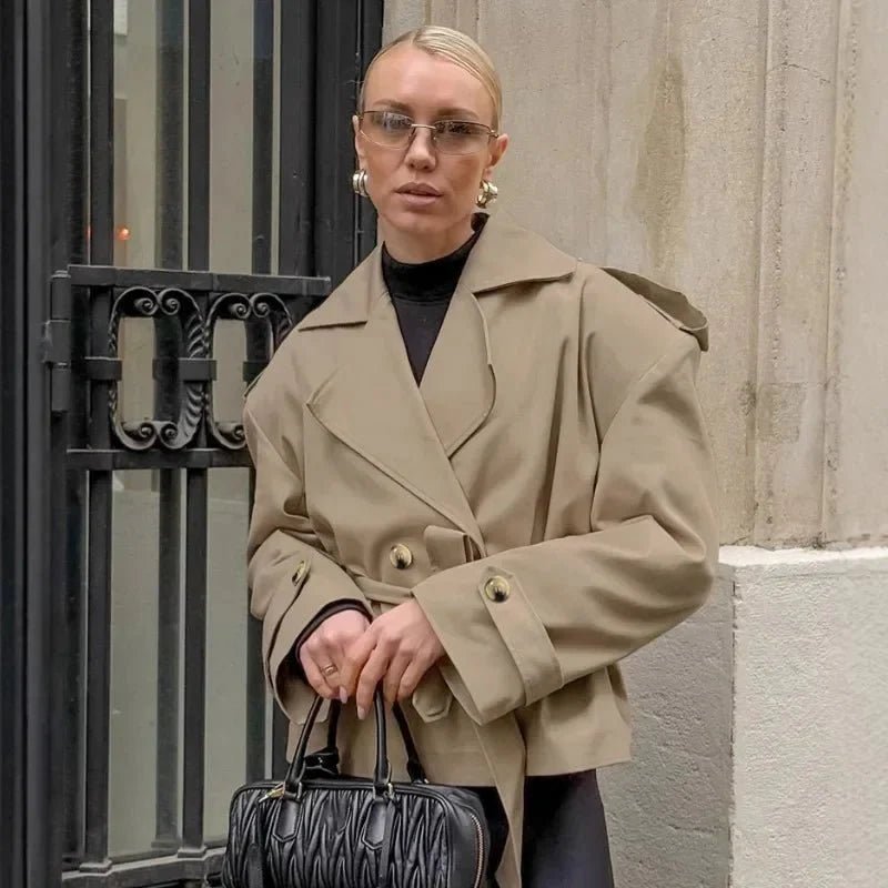 Hailey Crop Trench Kabát