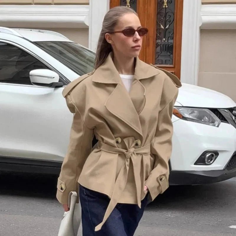 Hailey Crop Trench Kabát