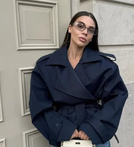Hailey Crop Trench Kabát