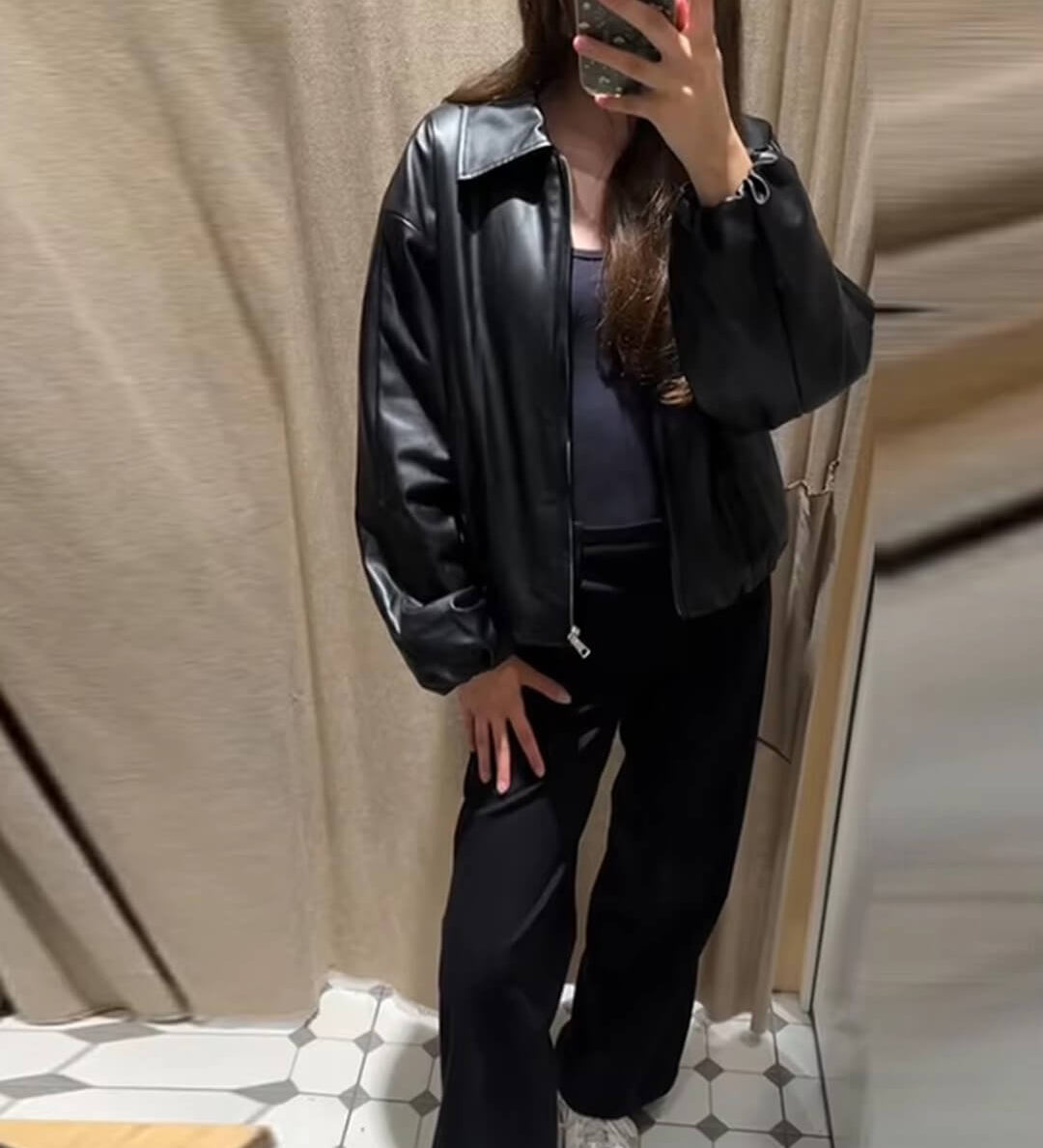 Jenny Műbőr Bomber Dzseki