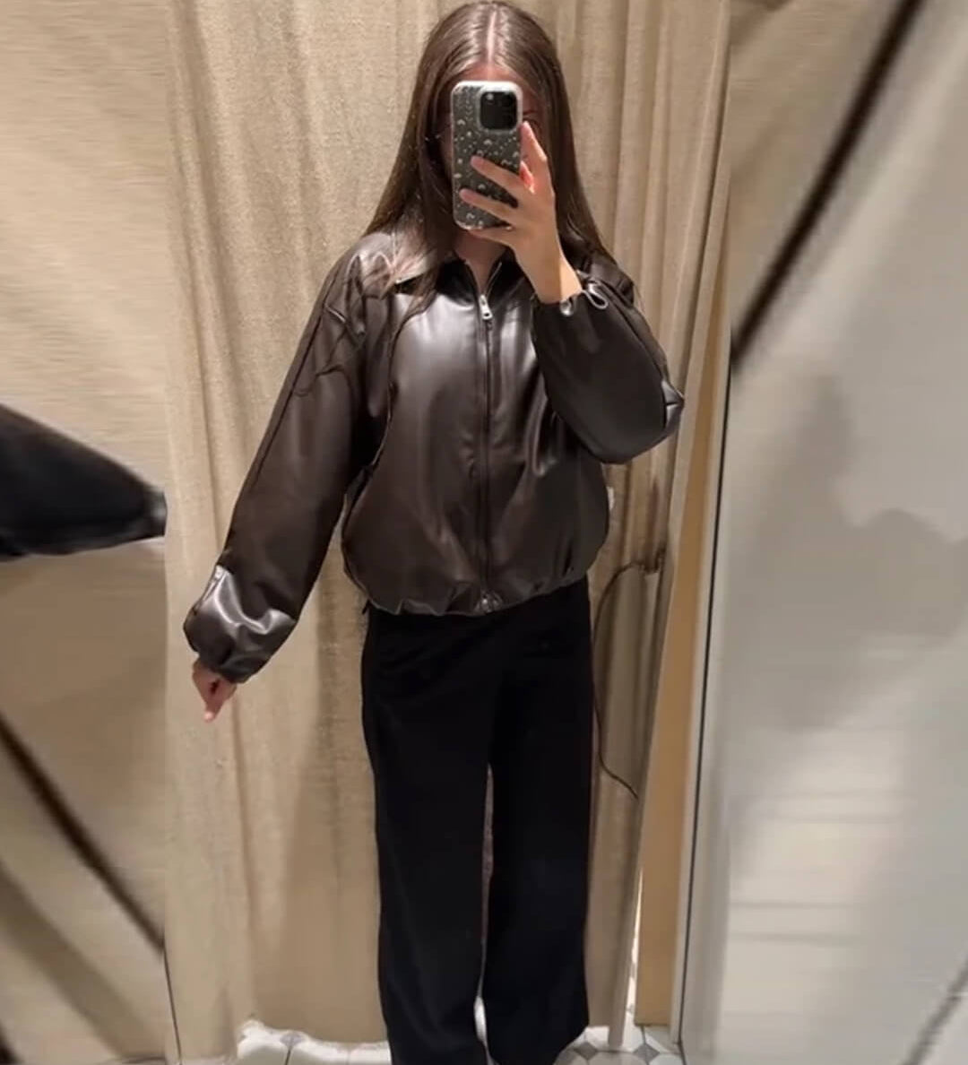 Jenny Műbőr Bomber Dzseki