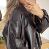 Jenny Műbőr Bomber Dzseki