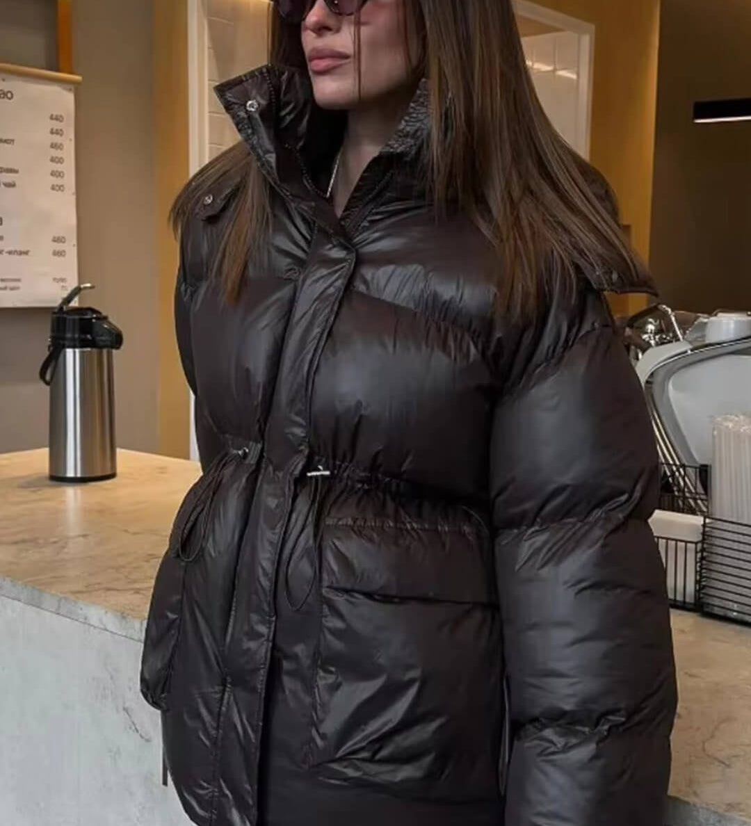Jillian Fényes Pufi Kabát