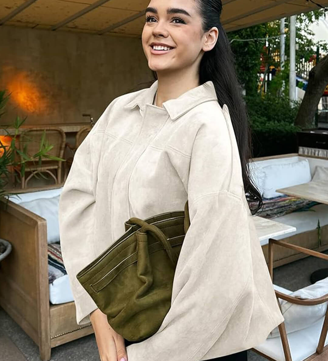 Lara Suede Bomber Dzseki