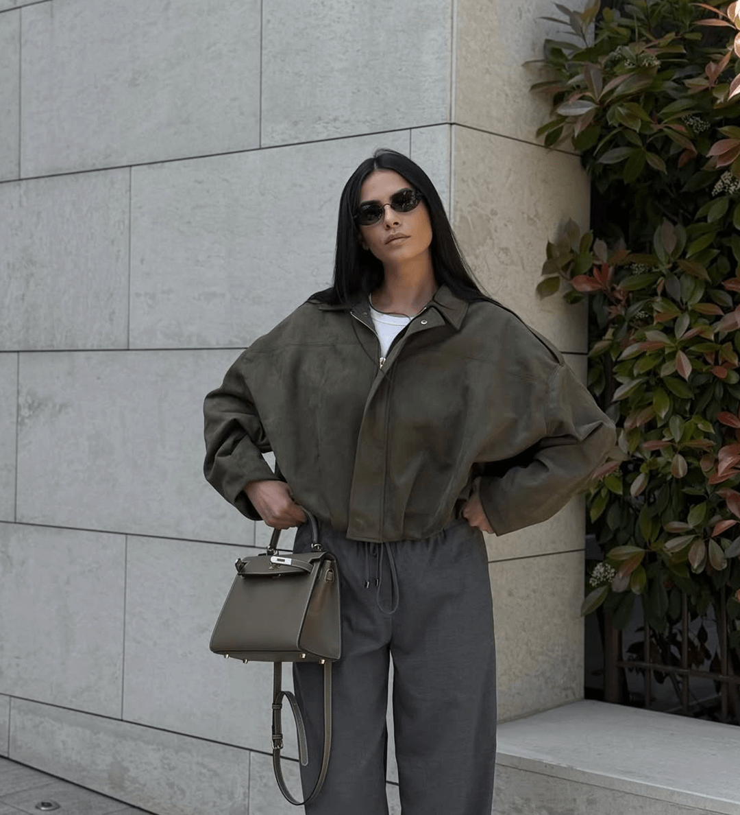 Lara Suede Bomber Dzseki