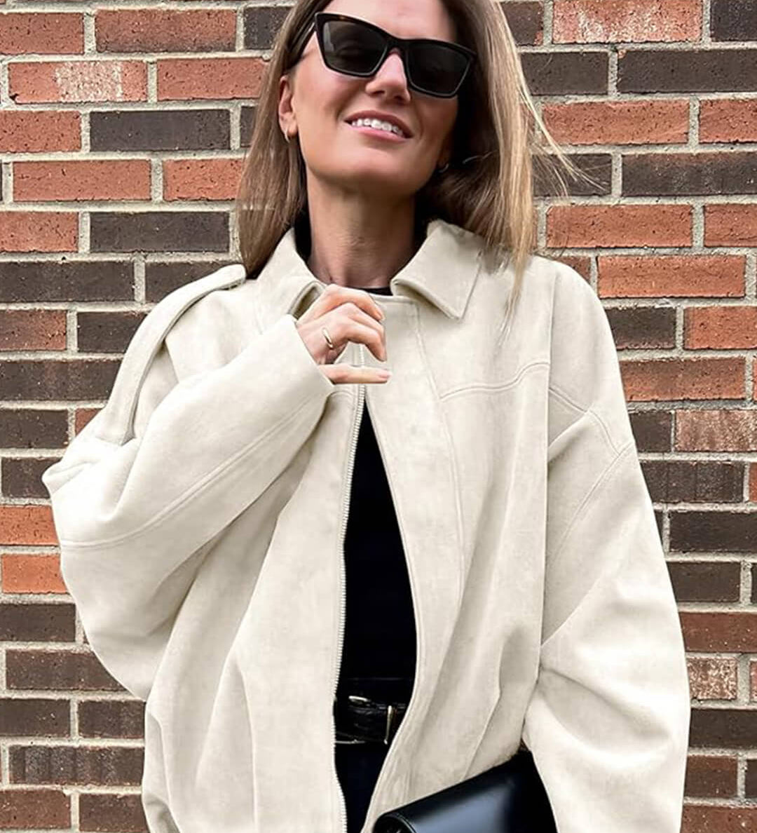 Lara Suede Bomber Dzseki