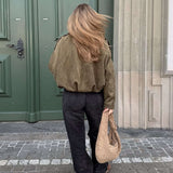 Lara Suede Bomber Dzseki