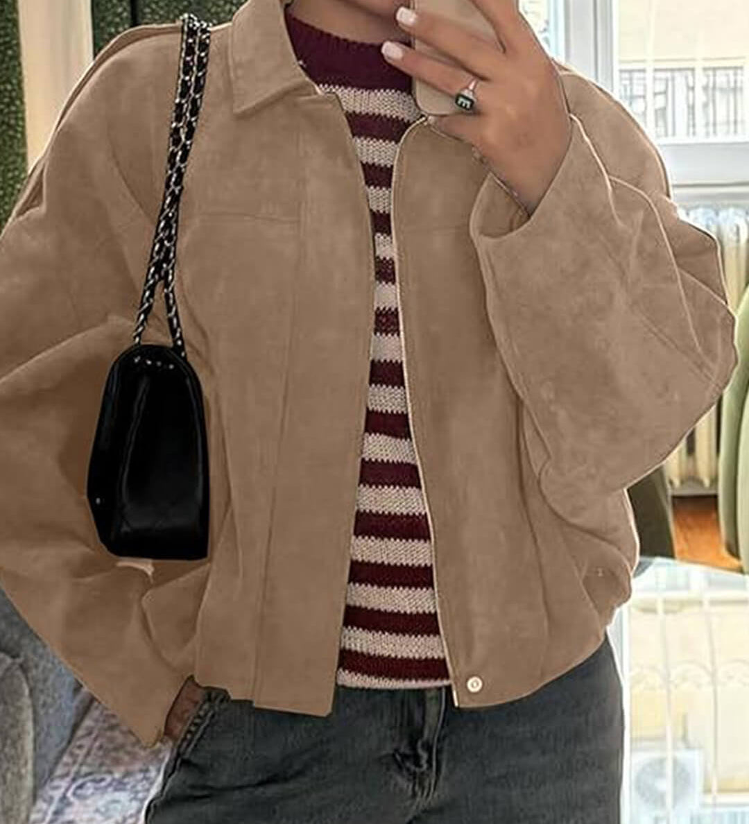 Lara Suede Bomber Dzseki