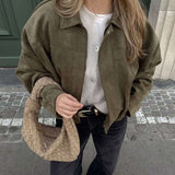 Lara Suede Bomber Dzseki