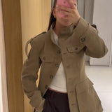 Melinda Slim Fit Trench Kabát