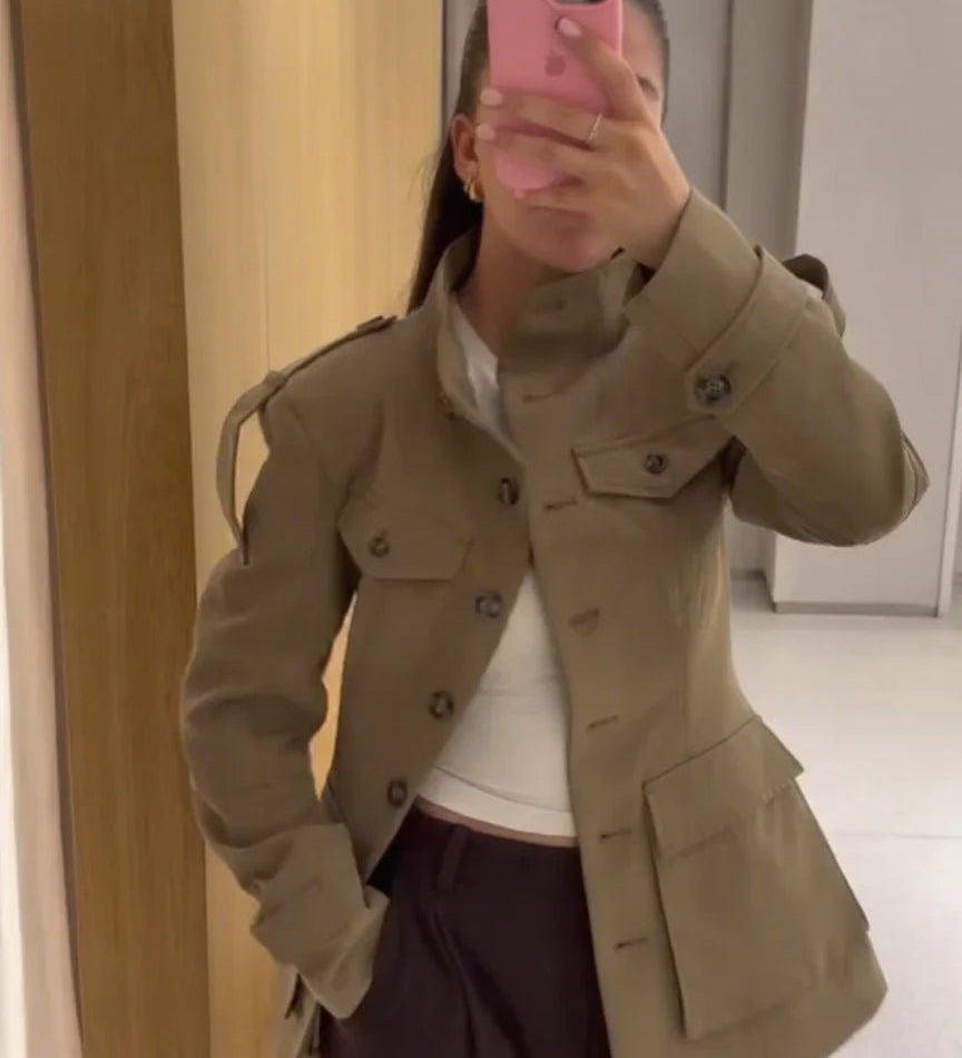 Melinda Slim Fit Trench Kabát