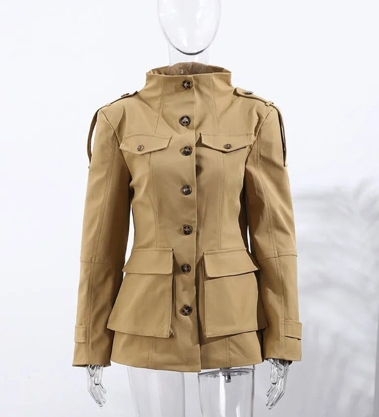 Melinda Slim Fit Trench Kabát