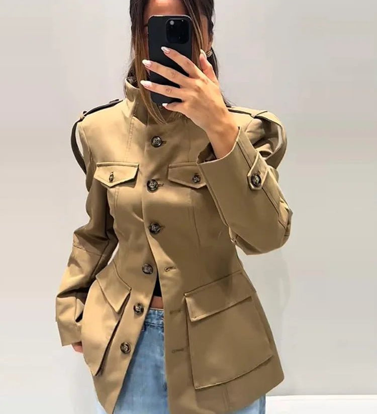 Melinda Slim Fit Trench Kabát