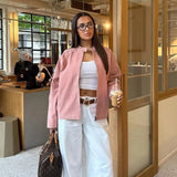 Queenie Suede Bomber Dzseki