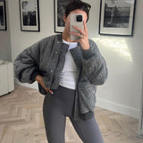 Salma Párnázott Bomber Dzseki