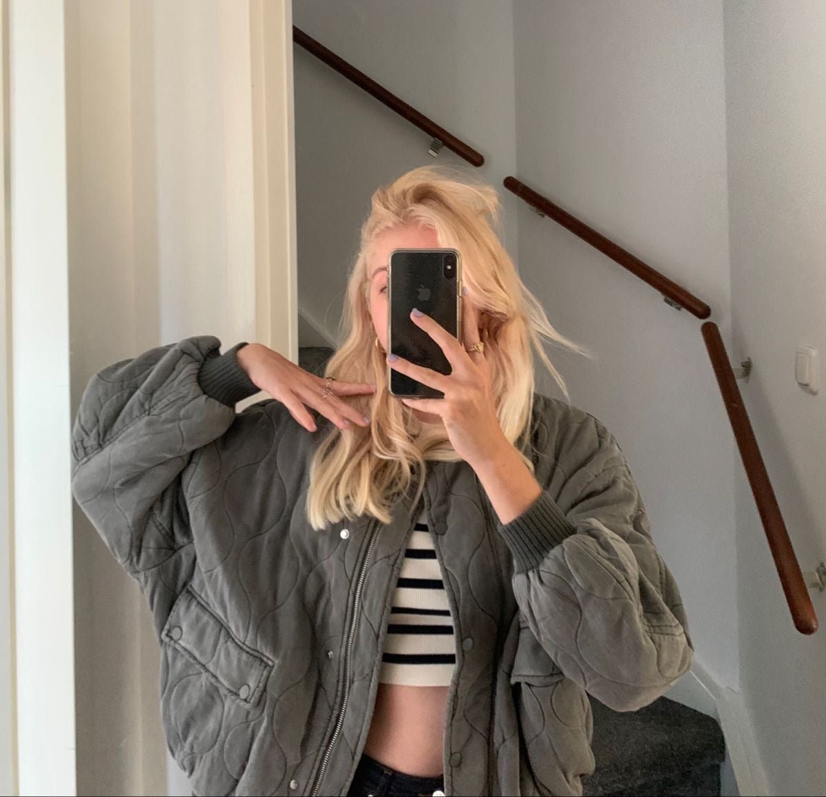 Salma Párnázott Bomber Dzseki