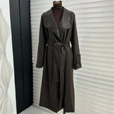 Shiela Műbőr Maxi Trench Kabát
