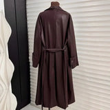 Shiela Műbőr Maxi Trench Kabát