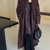 Shiela Műbőr Maxi Trench Kabát