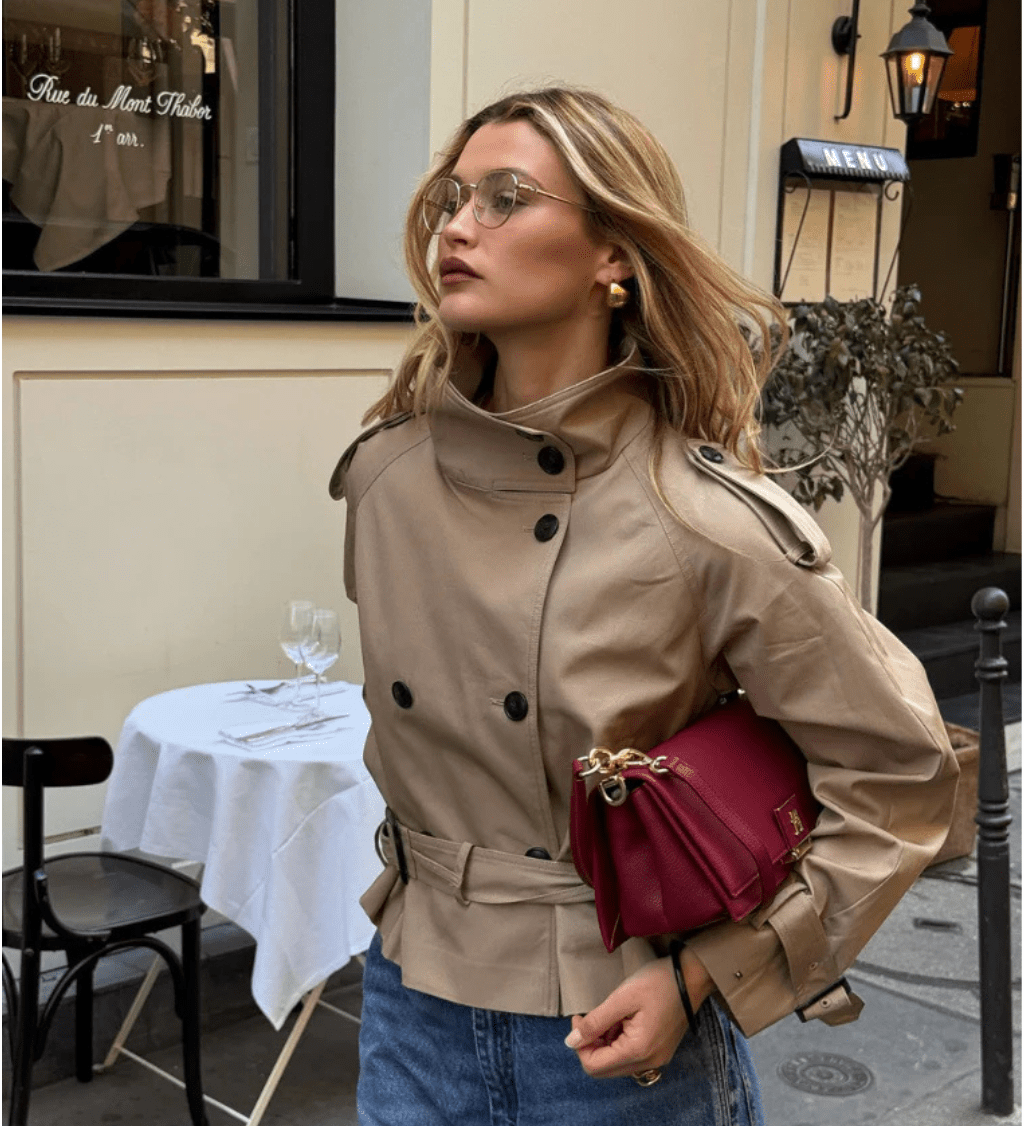 Sofie Rövid Trench Kabát