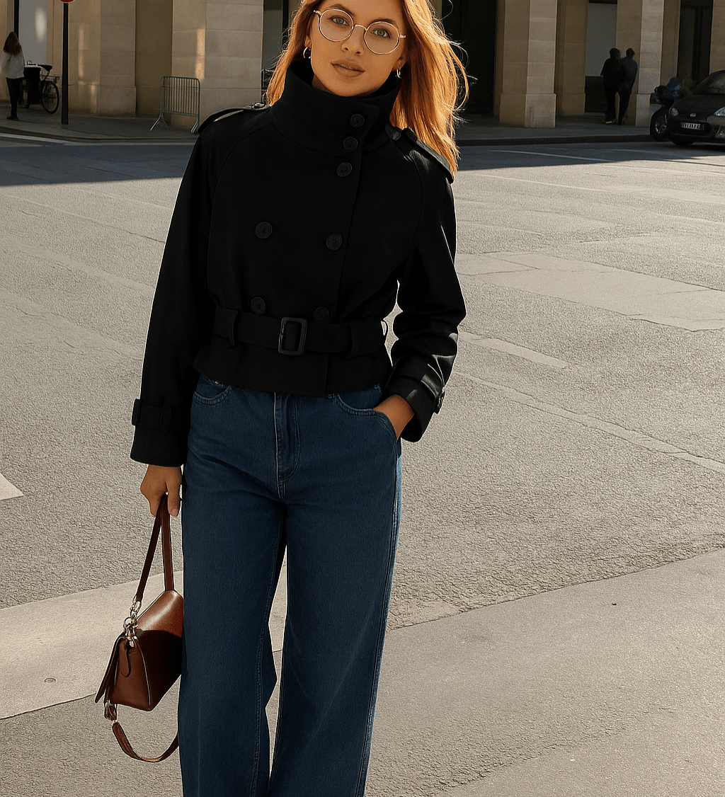Sofie Rövid Trench Kabát