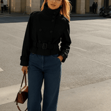 Sofie Rövid Trench Kabát