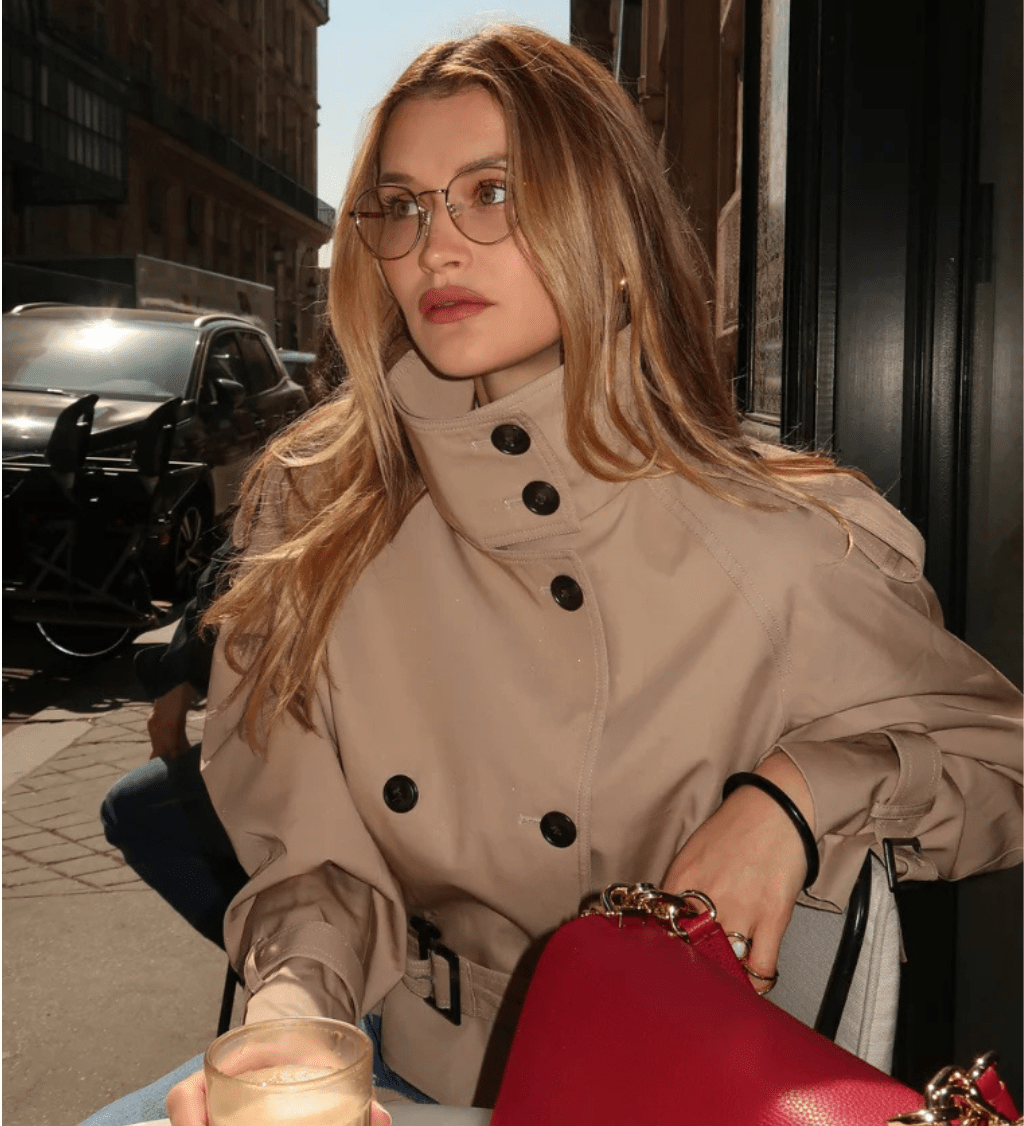 Sofie Rövid Trench Kabát