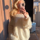 Meryl Váll nélküli mohairpor