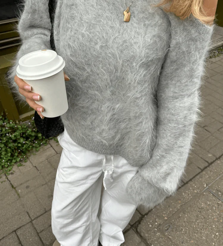 Meryl Váll nélküli mohairpor