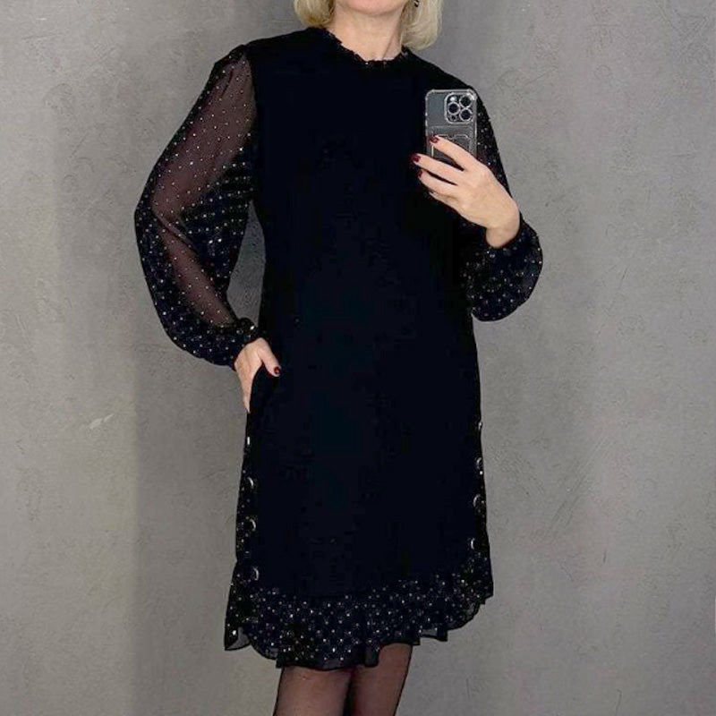Marelle | Pöttyös, rétegzett midiköpeny