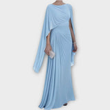 Drapált, egyvallas estélyi elegancia ruha